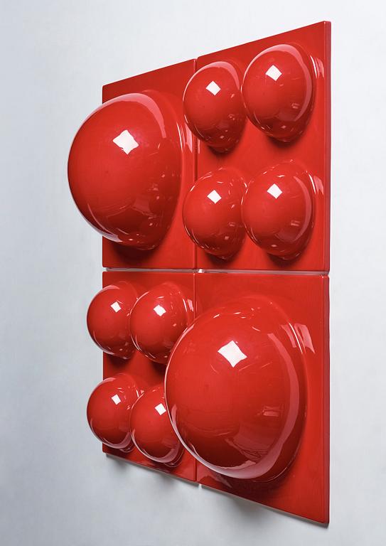 Verner Panton, 4 "Bubble panels", Lüber, Switzerland 1970s.