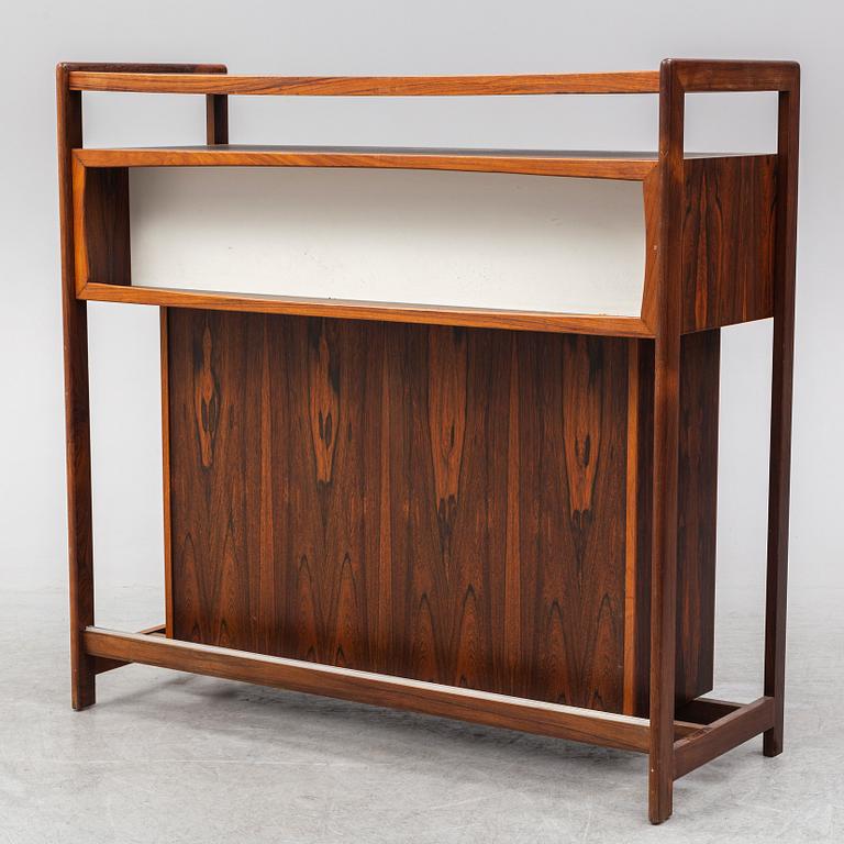 KNUD BENT, a rosewood bar from Dyrlund, Denmark, 1960's/70's.