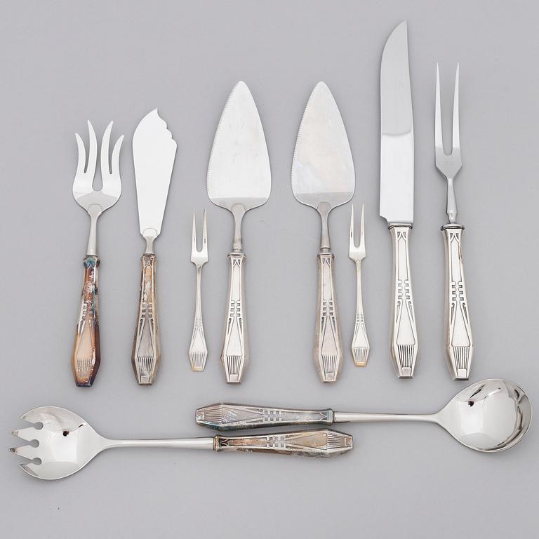 A 59-piece set of 'Suomi' silver cutlery, Kultateollisuus, Turku 1997-2010.