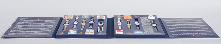 ARMBANDSUR, 9 st, "Swatch Historical Olympic Games Collection", Swatch, 1995.