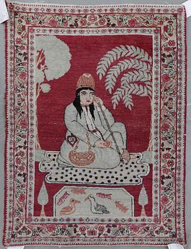 MATTA, kirman Laver figural, ca 75x55 cm.