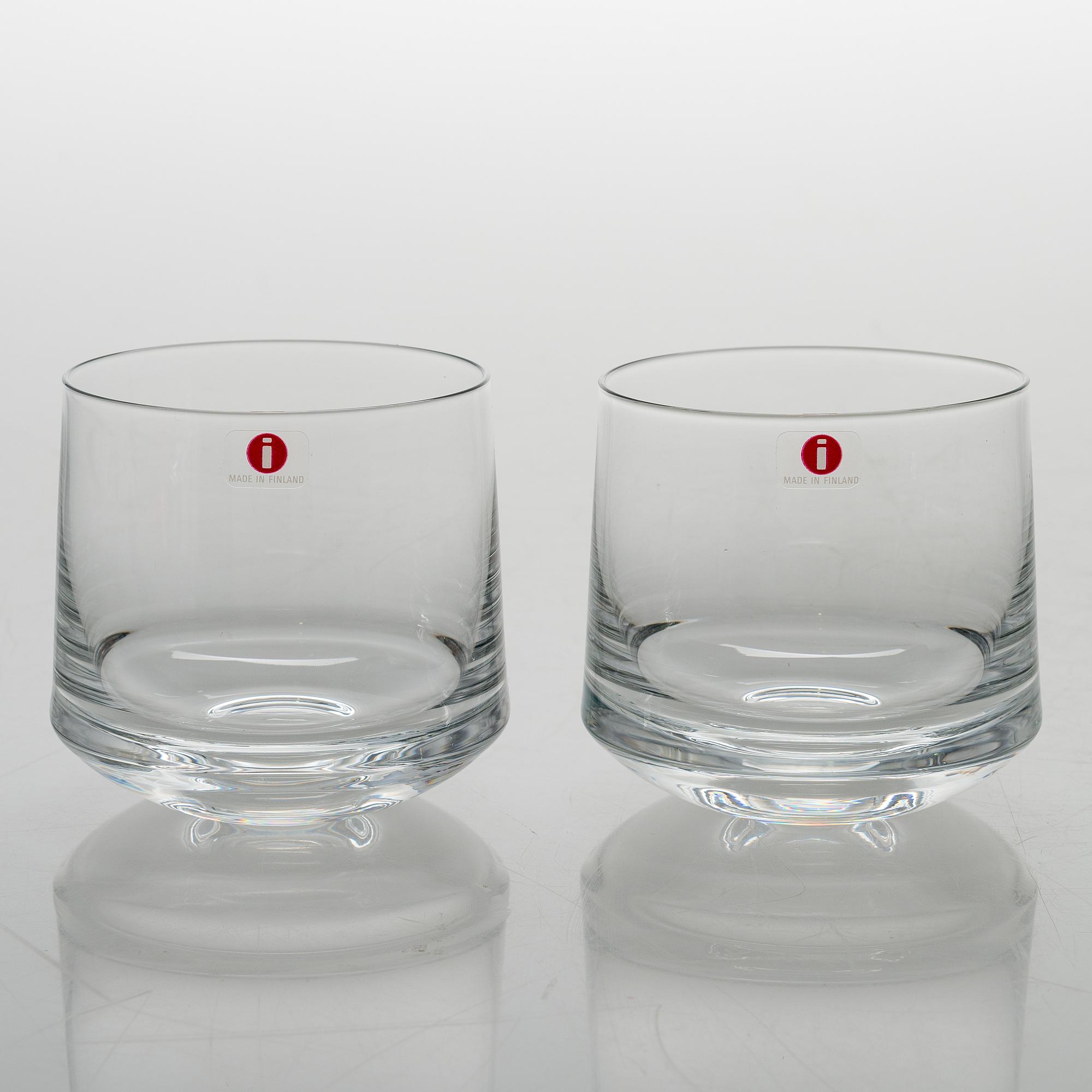 TIMO SARPANEVA, juomalaseja, 6 kpl, "Milano" 2042,  Iittala.
