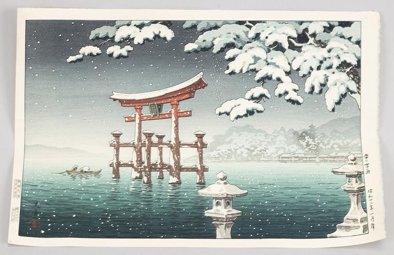 Tsuchiya Koitsu, efter, färgträsnitt. Japan, 1900-tal.
