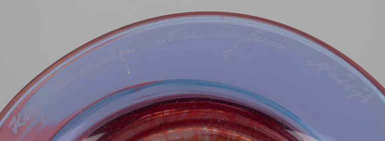 POKAL, glas, sign. Kaj Franck Nuutajärvi Notsjö. 1970-tal.