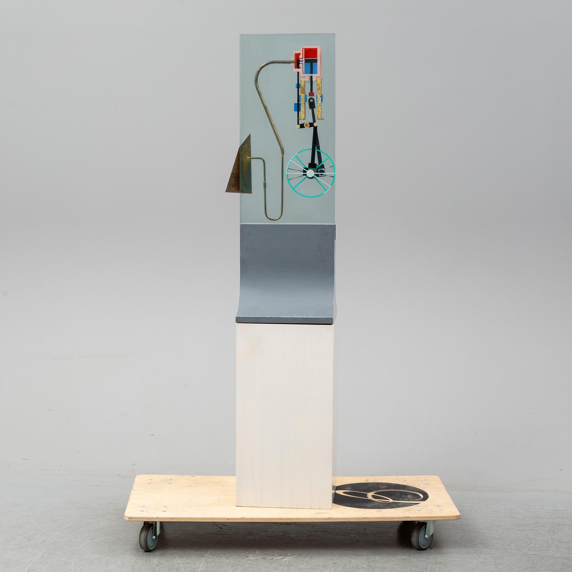 C GÖRAN KARLSSON, sculpture, mixed media, glass and metal.