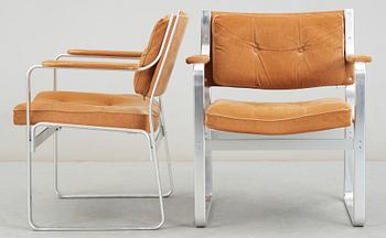 FÅTÖLJER, ett par, "Mondo", Karl-Erik Ekselius.