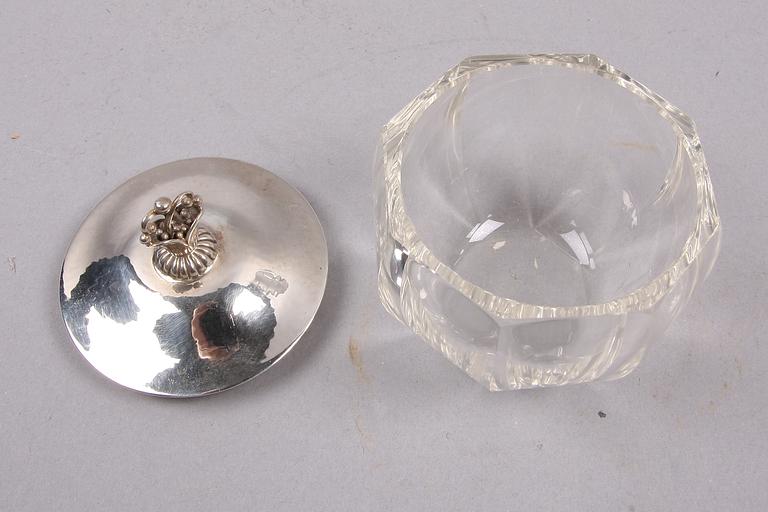 DOSOR SAMT FAT, 5 delar, silver, Georg Jensen resp Borgila, 1900-tal.