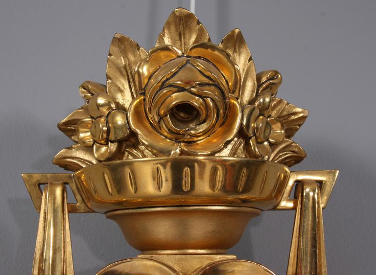VÄGGPENDYL, gustaviansk stil, 1900-tal.
