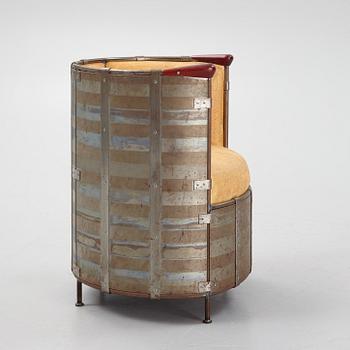Mats Theselius, an 'Älgskinnsfåtöljen' lounge chair, Källemo, ed. 311/360, Sweden post 1991.