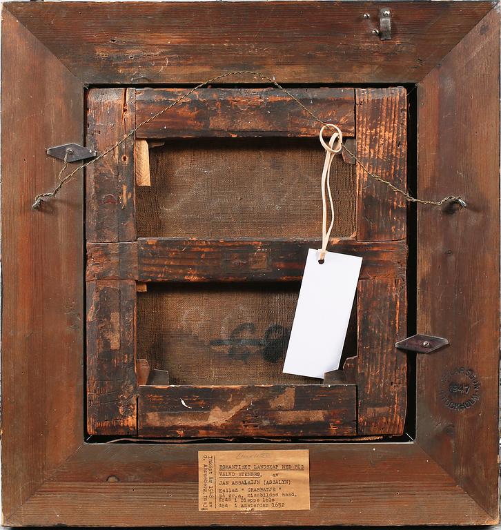 JAN ASSELYN, hans krets, olja på duk, ej signerad.