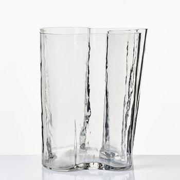 Alvar Aalto, a clear glass vase, Iittala, Finland probably 1960'-70's, model 3031.