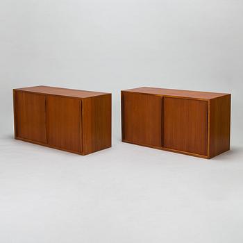 Olli Borg, a pair of "Alli" cabinets for Asko, 1950s.