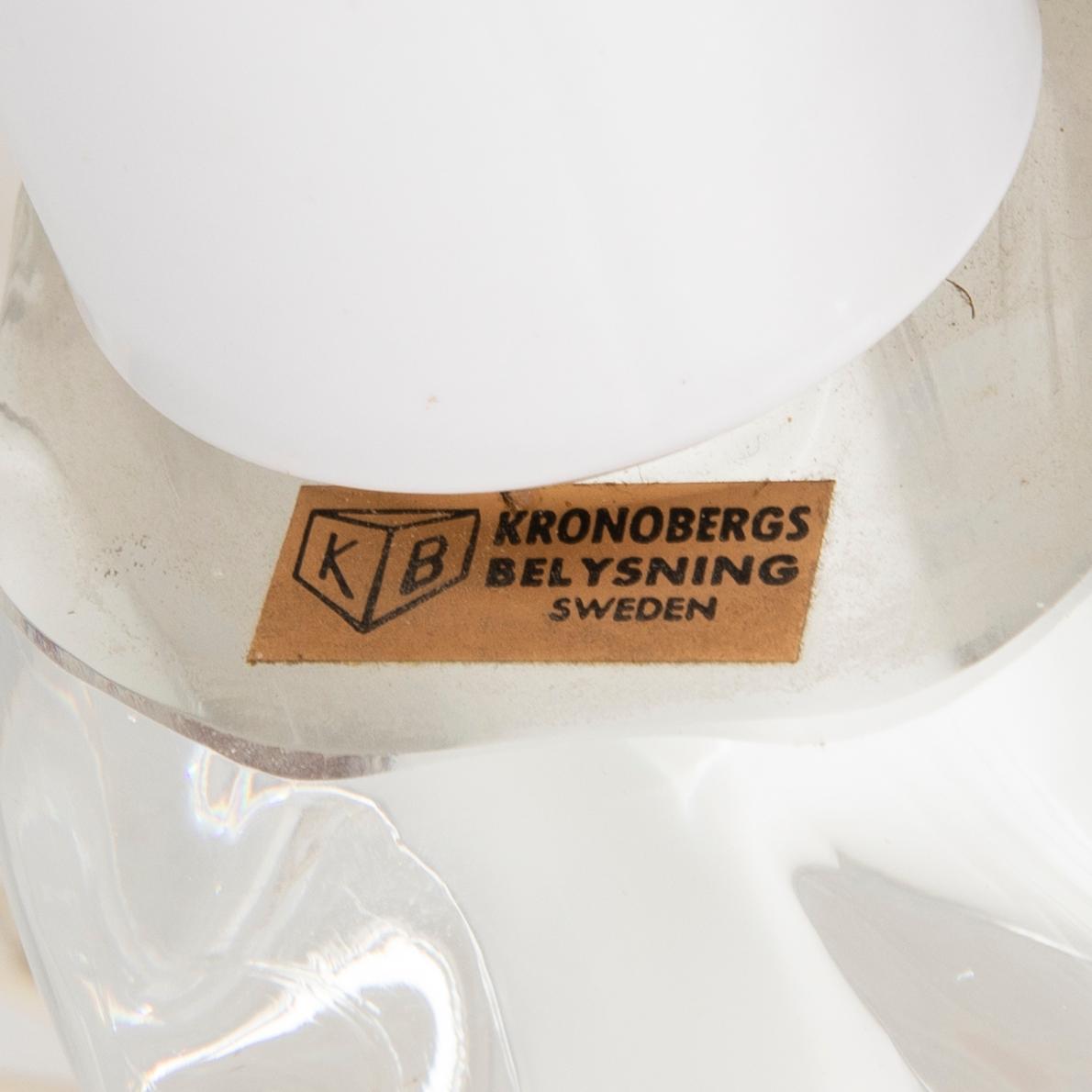 Table lamps, two similar, Kronobergs Belysning, 1970s.