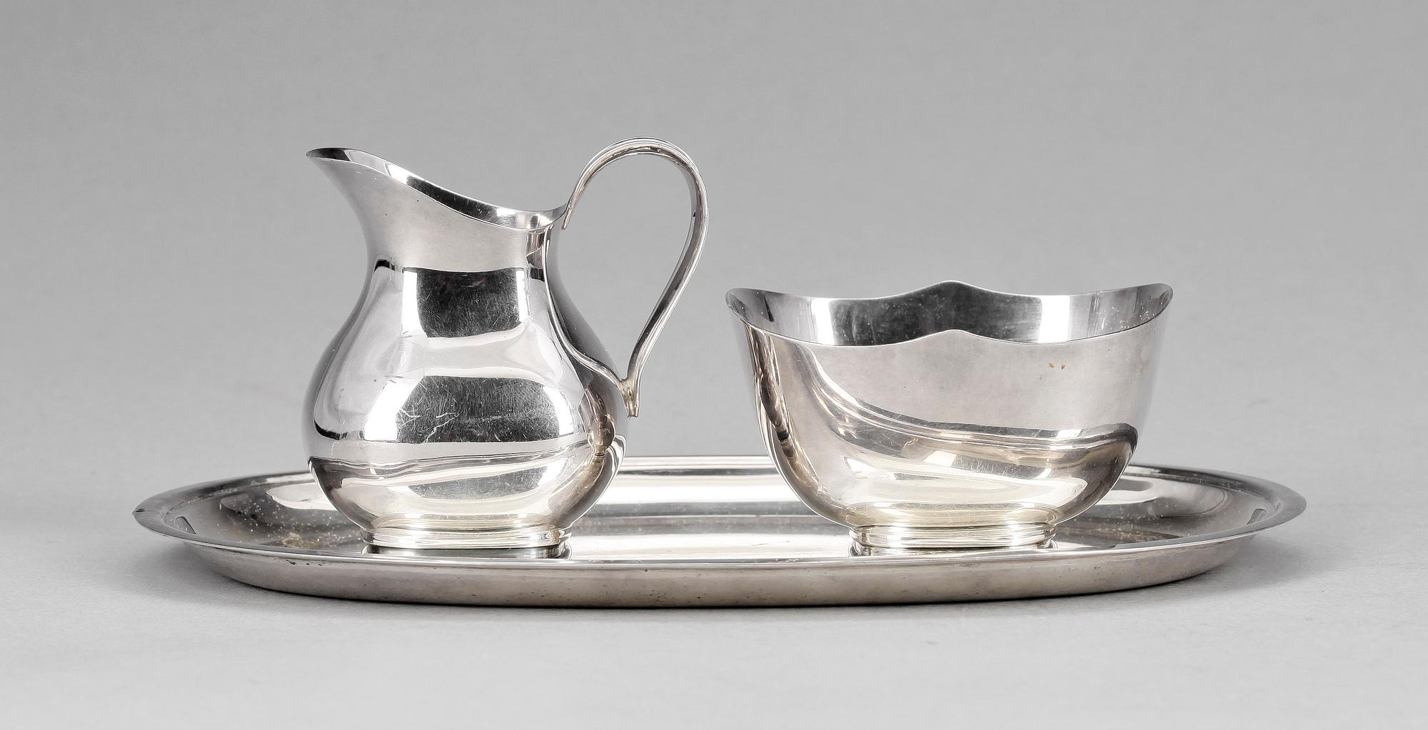 PARTI SILVER, 3 delar, 1900-talets första hälft / mitt. Vikt ca 291 g.