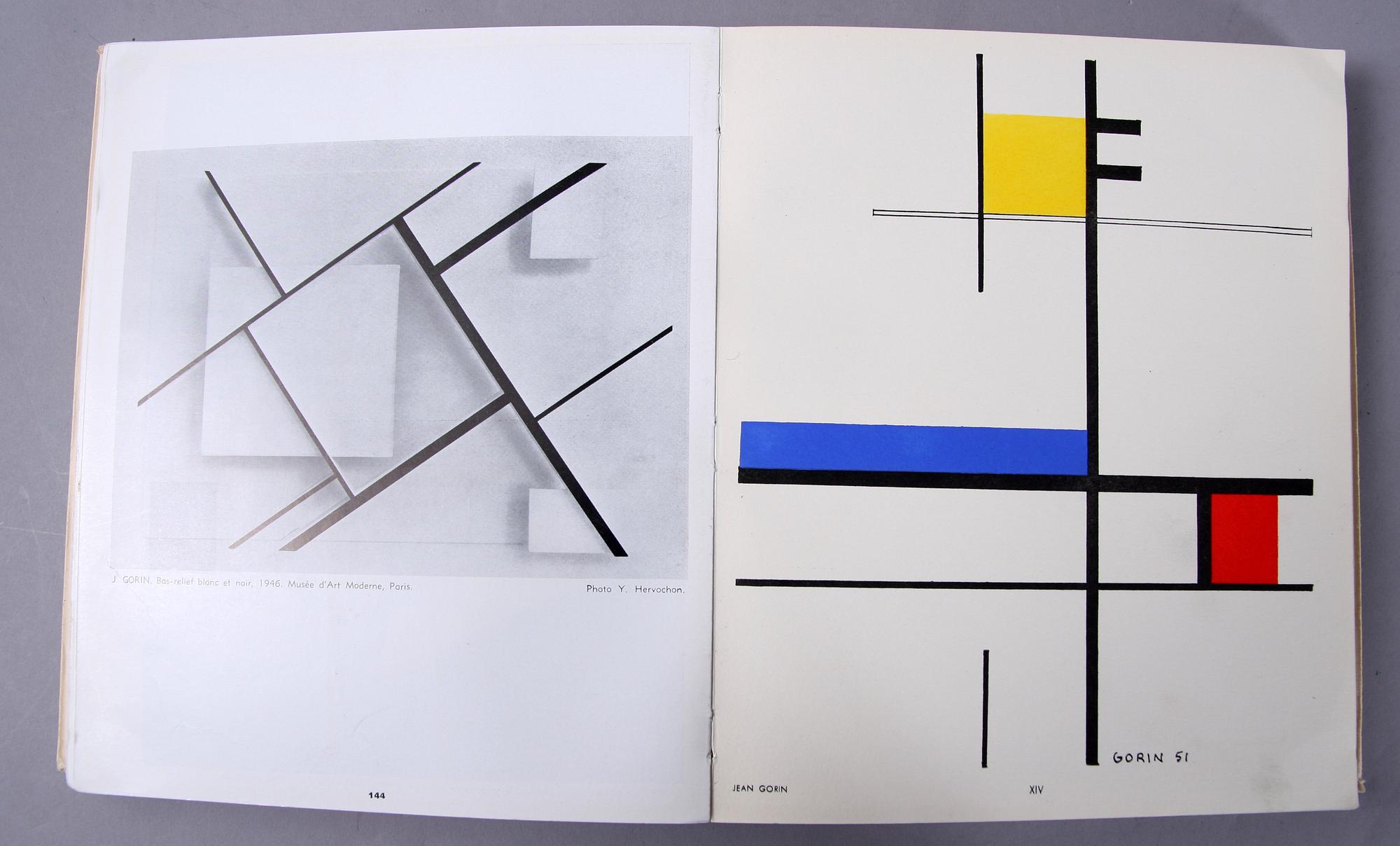 BOK "Temoignages pour l´art abstrait. Frankrike 1952, 1500 exemplar, 27 blad/pochoir.