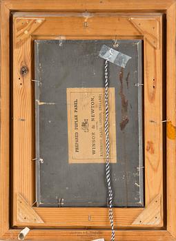 Edward Hald, an oil on board. Signed and dated 1910.