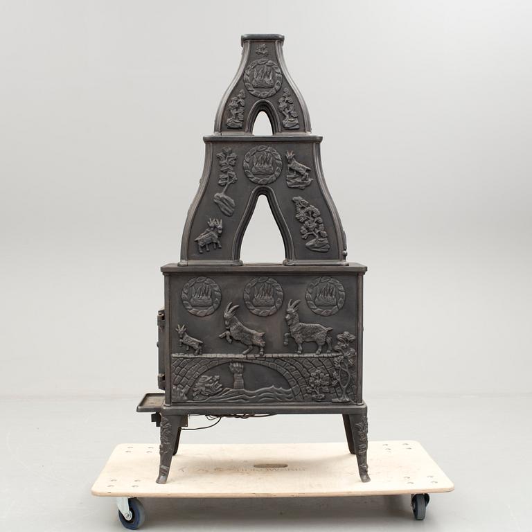 KAMIN, gjutjärn, Dovre, 19/2000-tal.