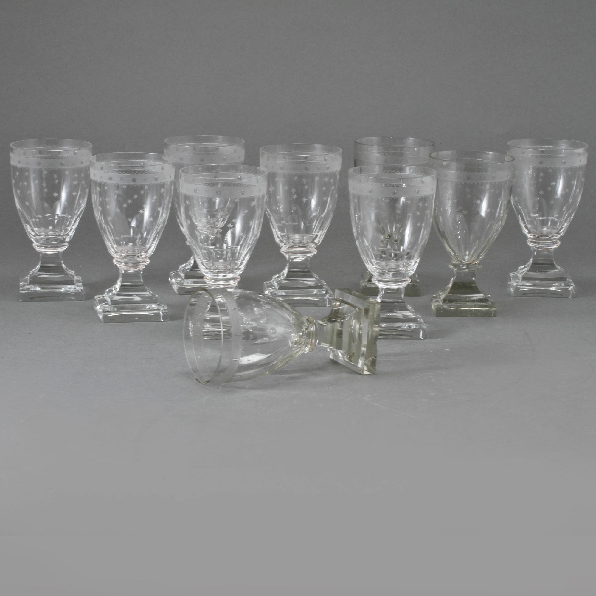 GLAS, 3+7 st, 1800-tal och 1900-talets andra hälft.