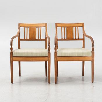 Pair of armchairs, Karl Johan, first half of the 19th century.