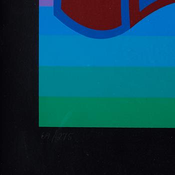Victor Vasarely, silkscreen in colours, signed 69/275.