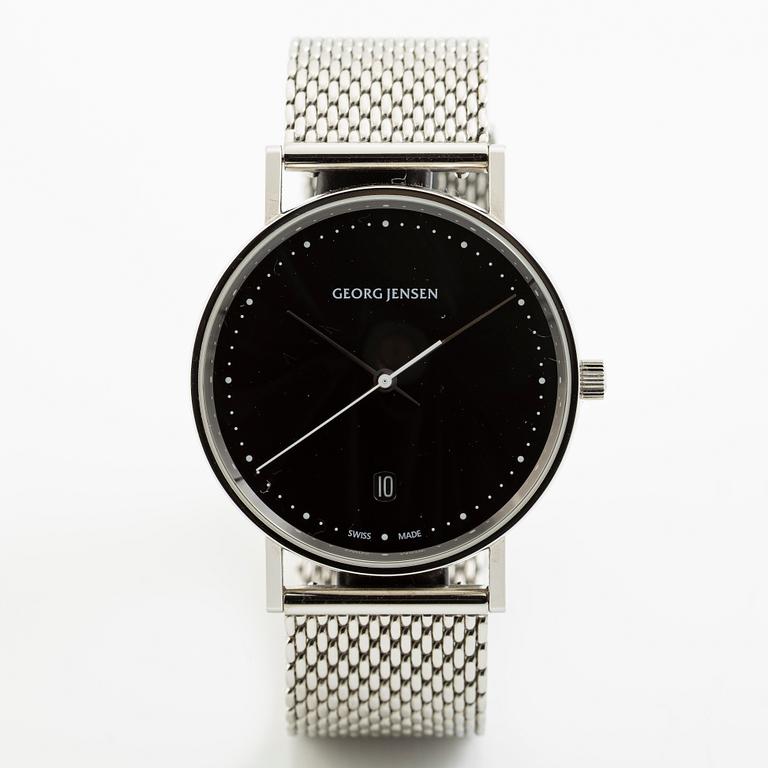 Georg Jensen, design Henning Koppel, wristwatch, 38.5 mm.
