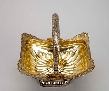 BRÖDKORG, silver, St. Petersburg, Fredrik Lönnqvist ca 1830-40.