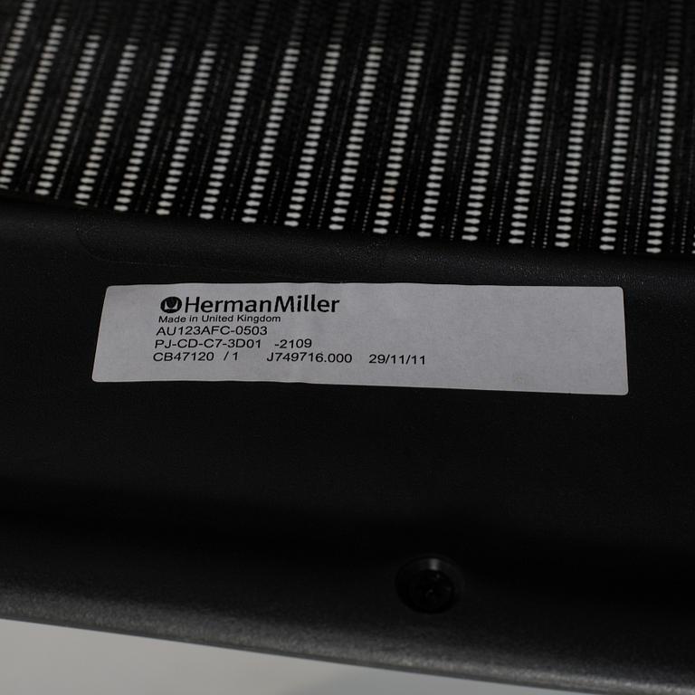 Don Chadwick / Bill Stump, an 'Aeron' desk chair, Herman Miller.