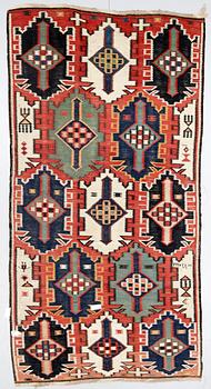 MATTA, antik Kubakelim, sekelskiftet 1900. Ca 335 x 180.