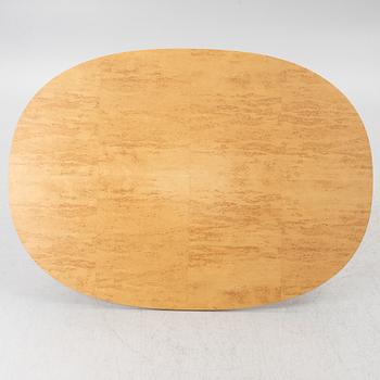 Bruno Mathsson & Piet Hein, coffee table, "Superellipse", Fritz Hansen, Denmark.