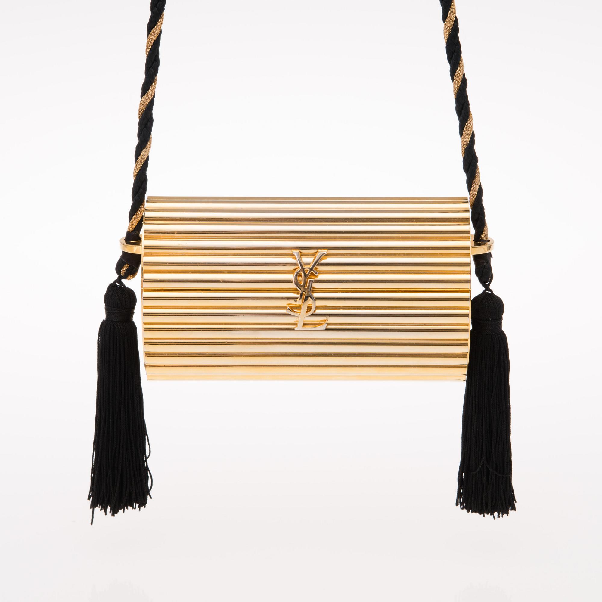 EVENING PURSE, "Minaudière", Yves Saint Laurent, 1980s.
