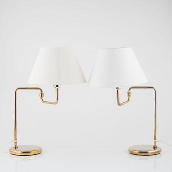 A pair of table lamps, Rejmyre Armaturfabrik, later part of the 20th Century.