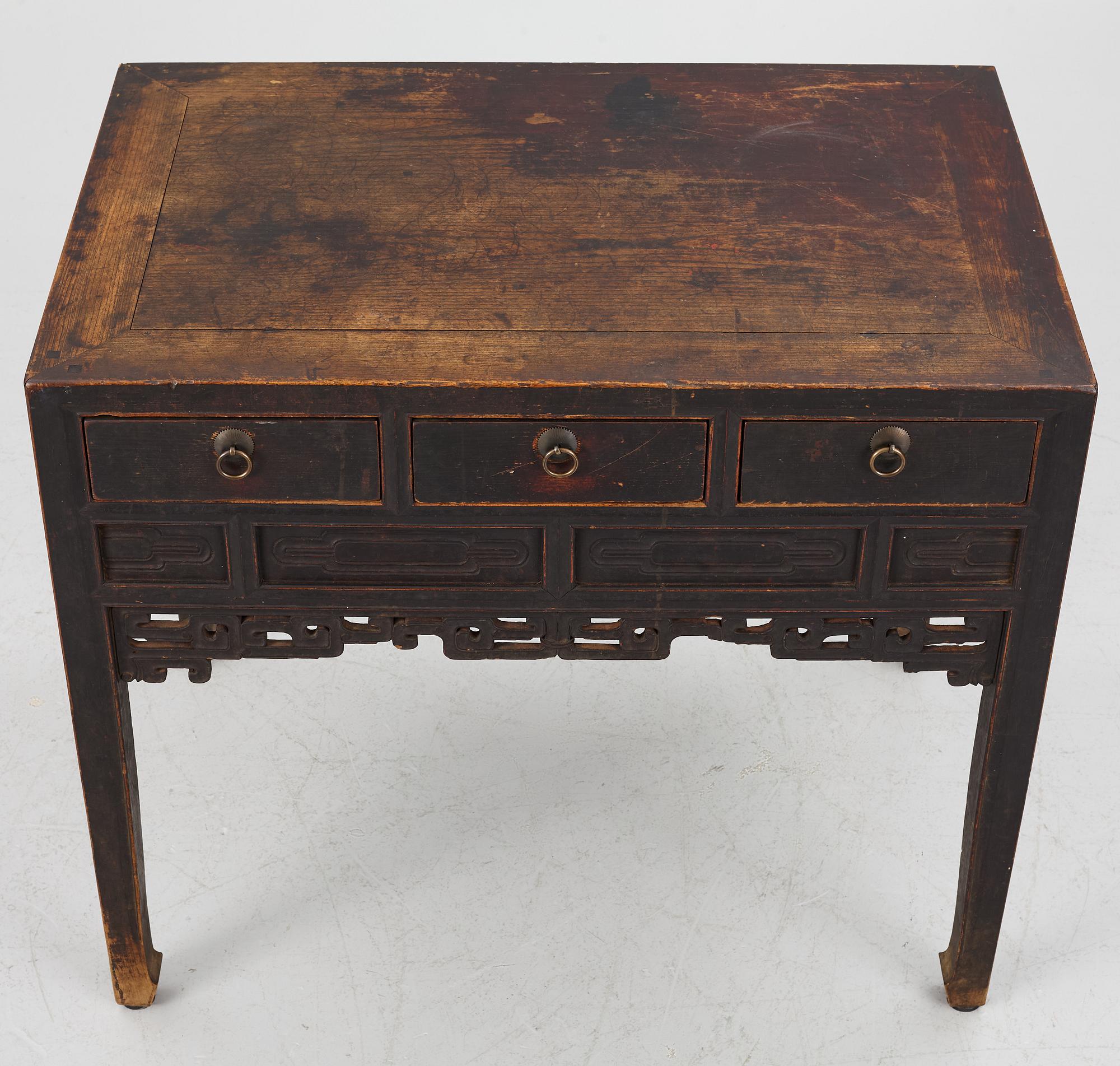 A hardwood sideboard, China, early 20th century.