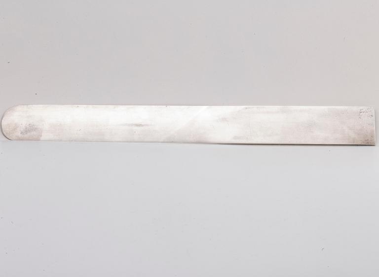A Swedish 20th century sterling silver letter knife mark of WIWEN NILSSON Lund 1952 (?), total weight  ca 210 gr.