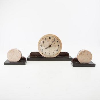 Table garniture 3 dlr Art Deco first half of the 20th century.