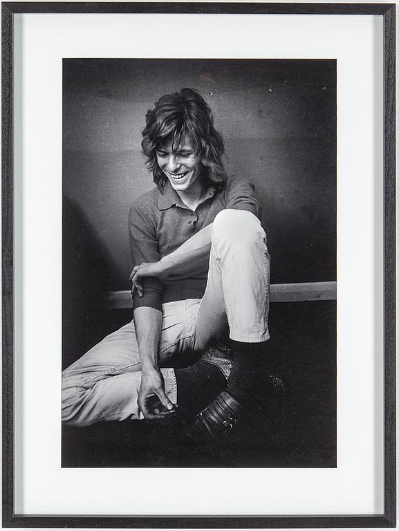 ROLF ADLERCREUTZ, a photography depicting David Bowie called "Smile" signed and numbered 13/30 verso.