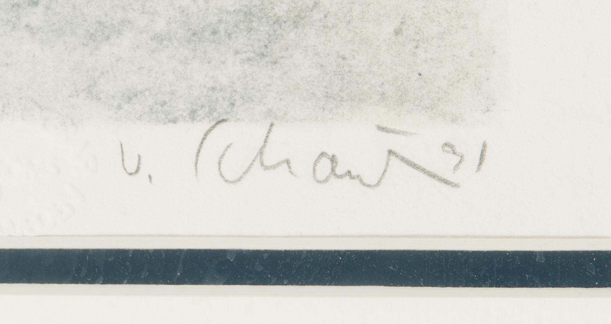 Philip von Schantz, litografia, signeerattu ja päivätty -91, merkitty P.T.