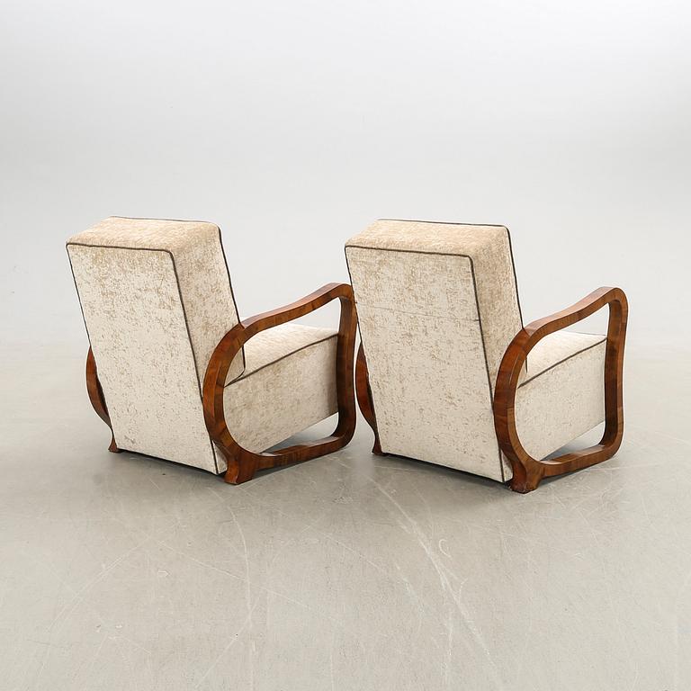 Fåtöljer, ett par, Art Deco, 1900-talets första hälft.