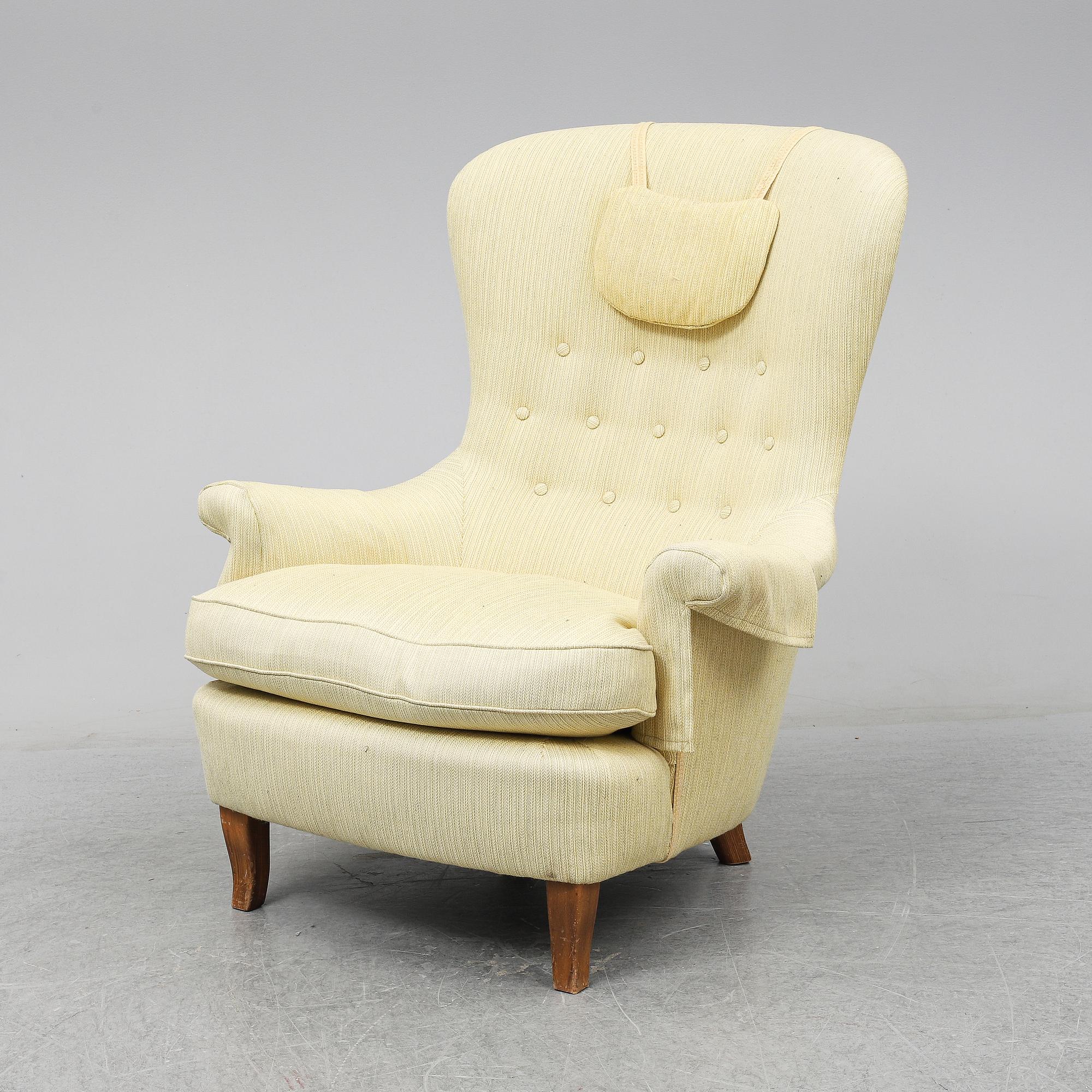 CARL MALMSTEN, fåtölj, "Solo", 1900-talets andra hälft.