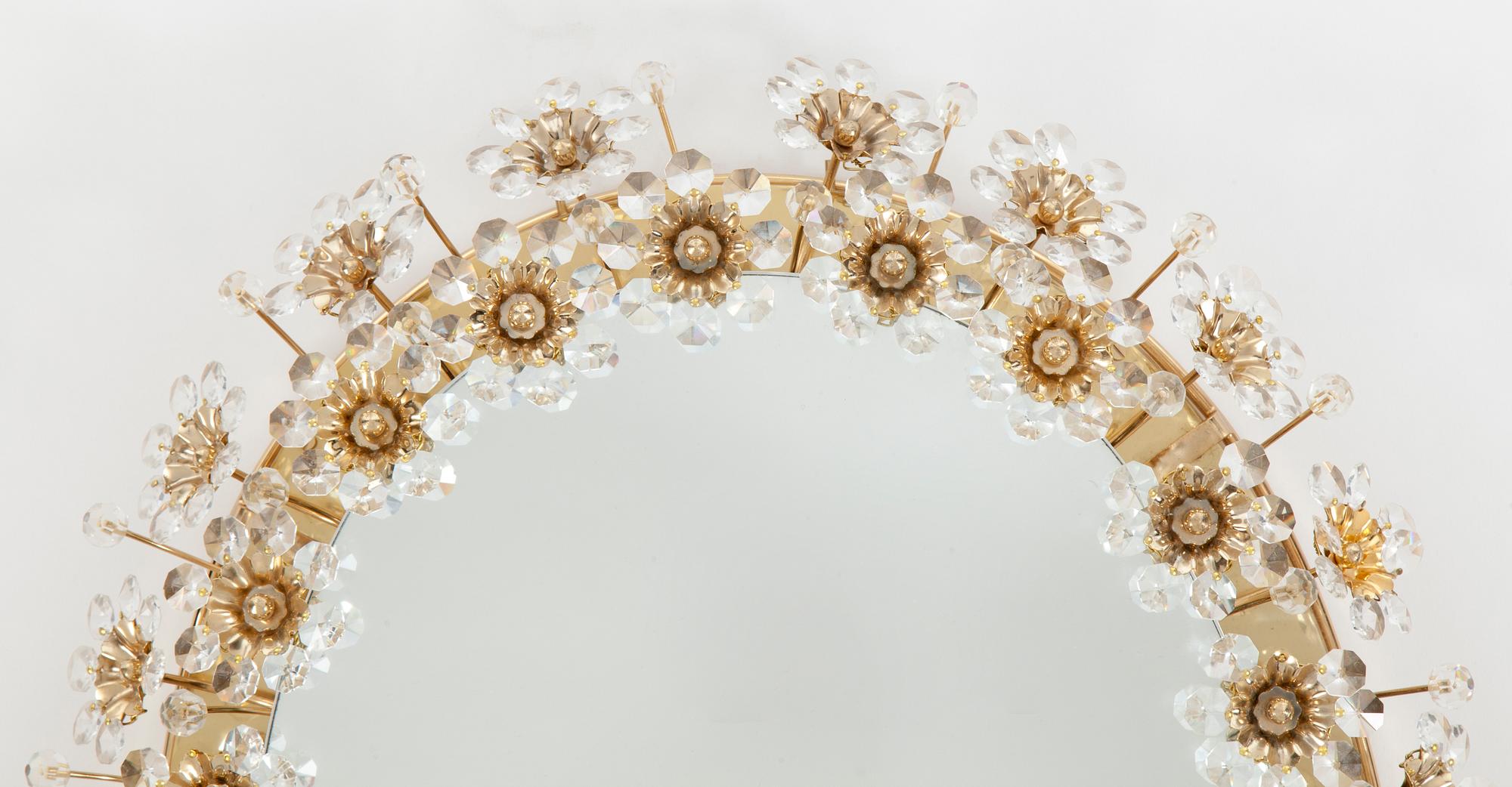 A lit mirror from Palwa (Palme & Walter), Germany, ca 1970.