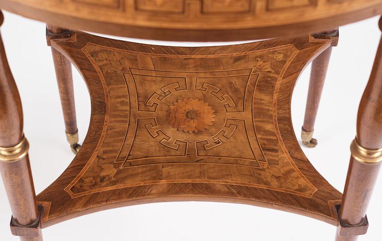 A Gustavian marquetry and gilt-brass mounted tray-table by G. Iwersson (master 1778-1813).