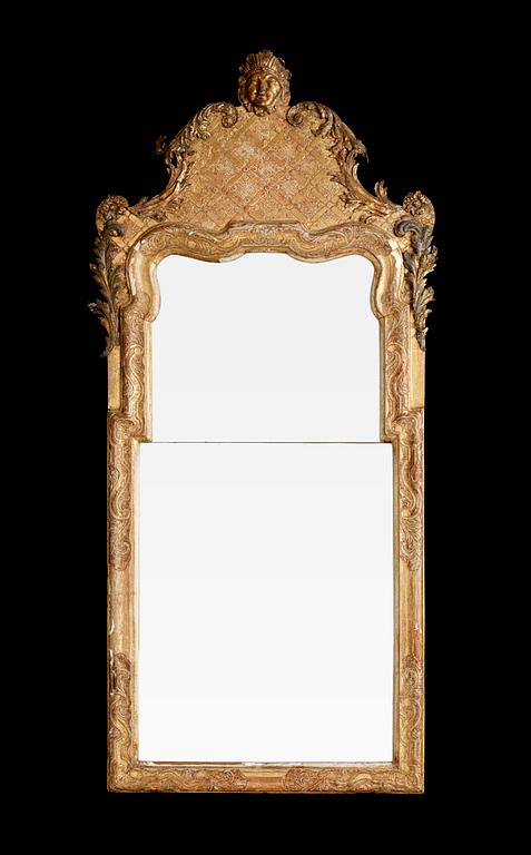 A Swedish late Baroque 18th Century mirror.