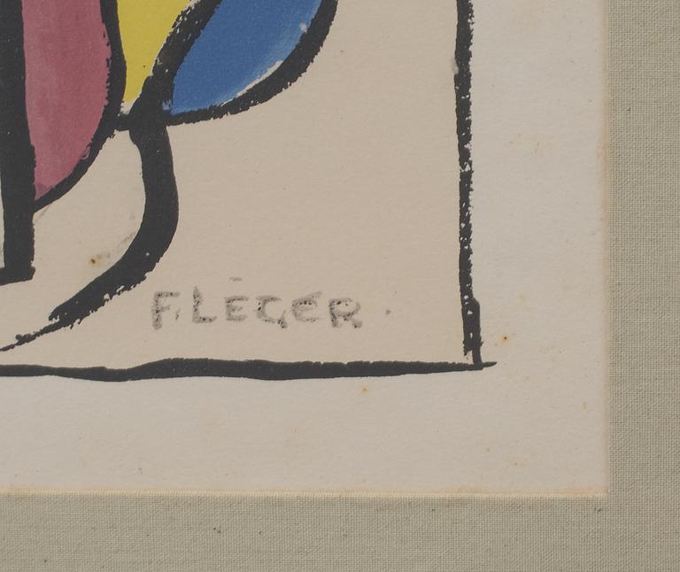 FERNAND LÉGER, färglitografi, signerad i trycket samt numrerad 213/300.