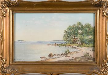 K.V. LUUKKONEN, pastell, signerad.