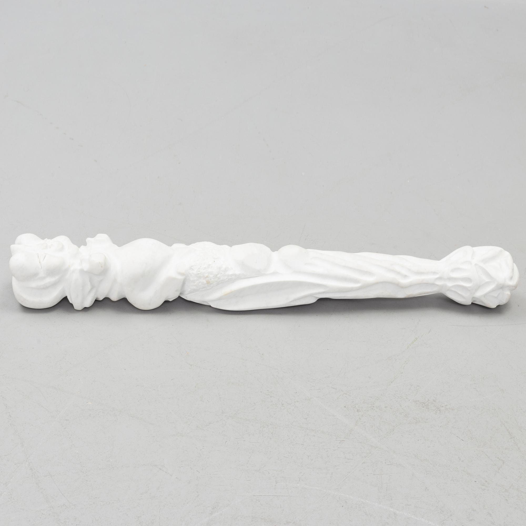 Stefano Beccari, sculpture. Unsigned. Marble, height 105 cm.