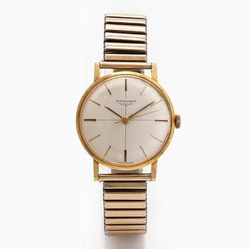 Longines, armbandsur, 34 mm, 18K, manuell, ca 1968.
