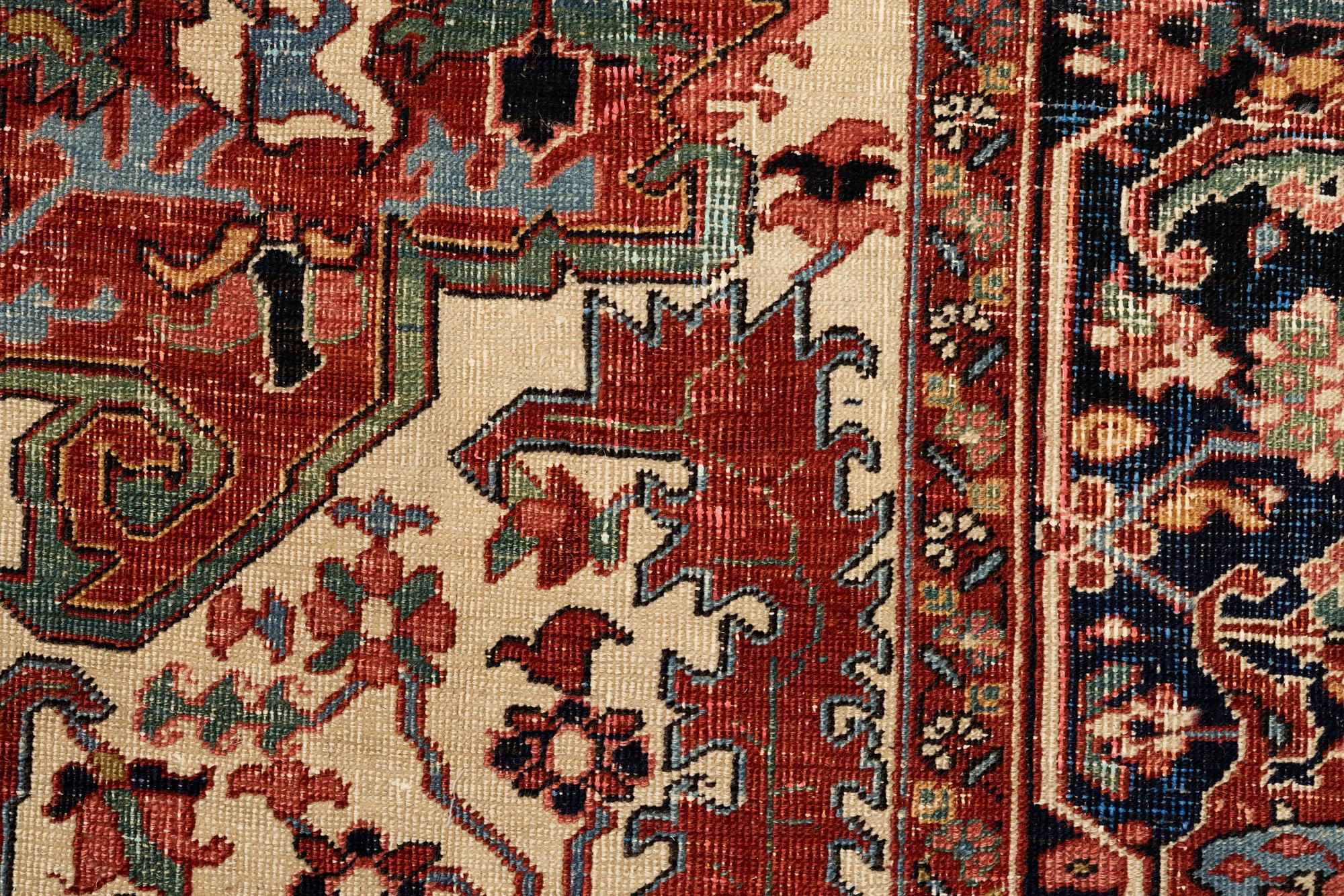 Matta, antik Heris, ca 375 x 280,5 cm.
