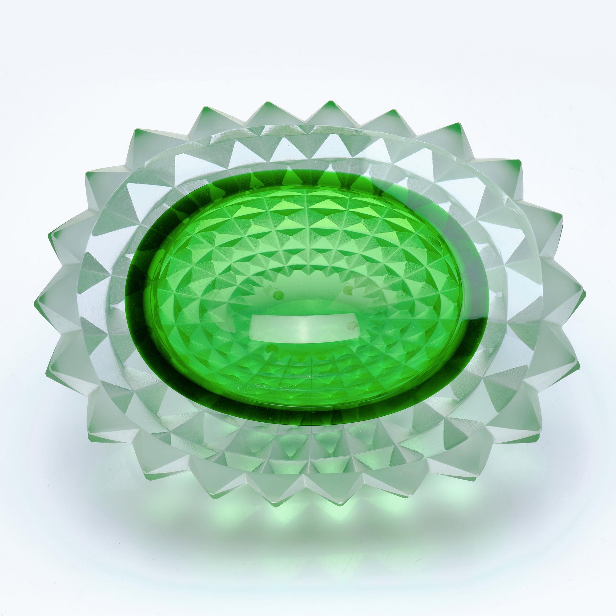 Mårten Medbo, a cut glass bowl, "Core", Ajeto Glassworks, Novy Bor, Czech Republic, 2010, ed. 1/4.