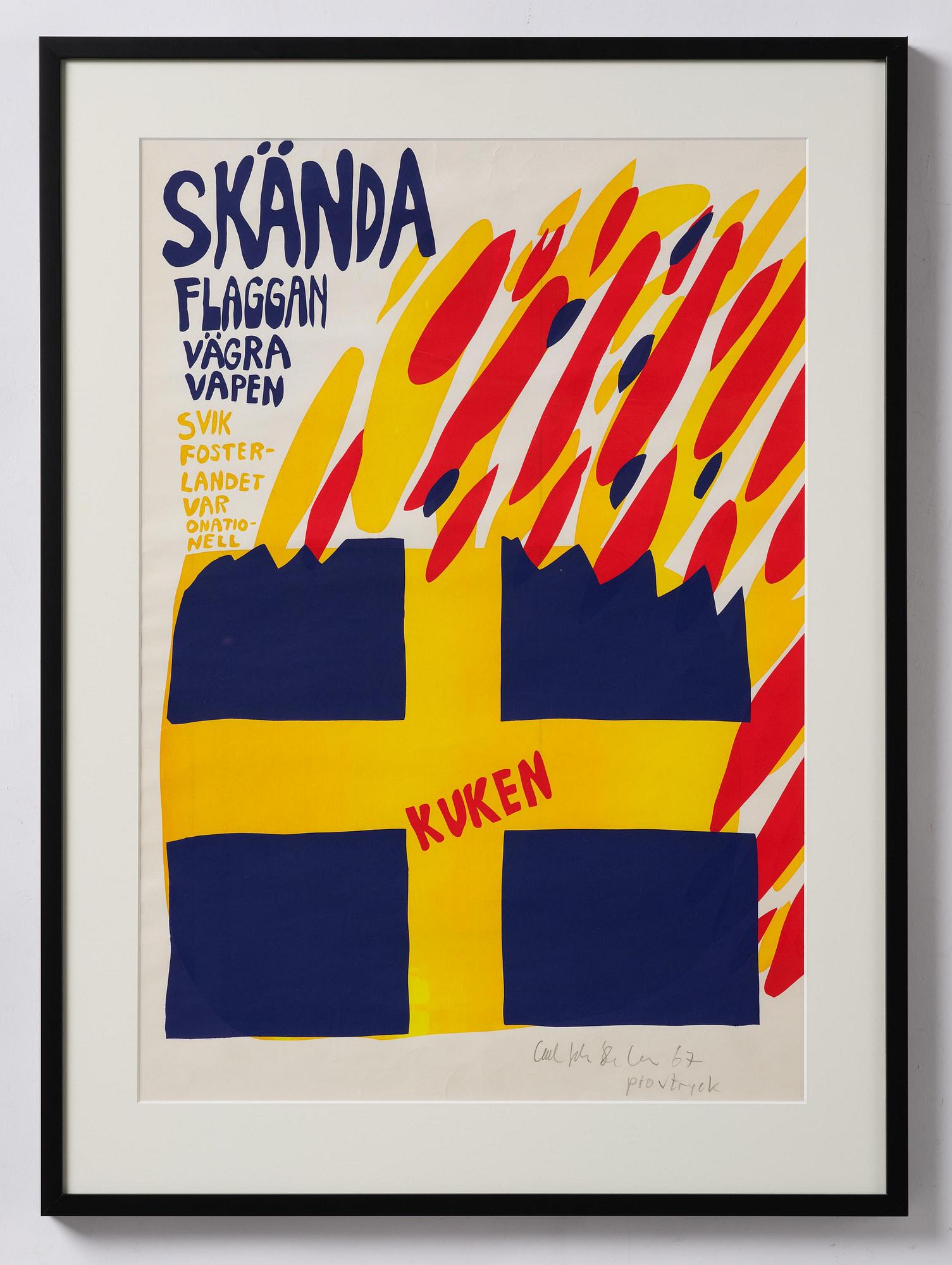 Carl Johan De Geer, "Skända Flaggan".