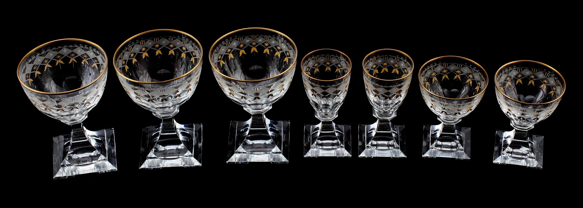 GLAS, 7 st, "Odelberg Junior", Kosta.