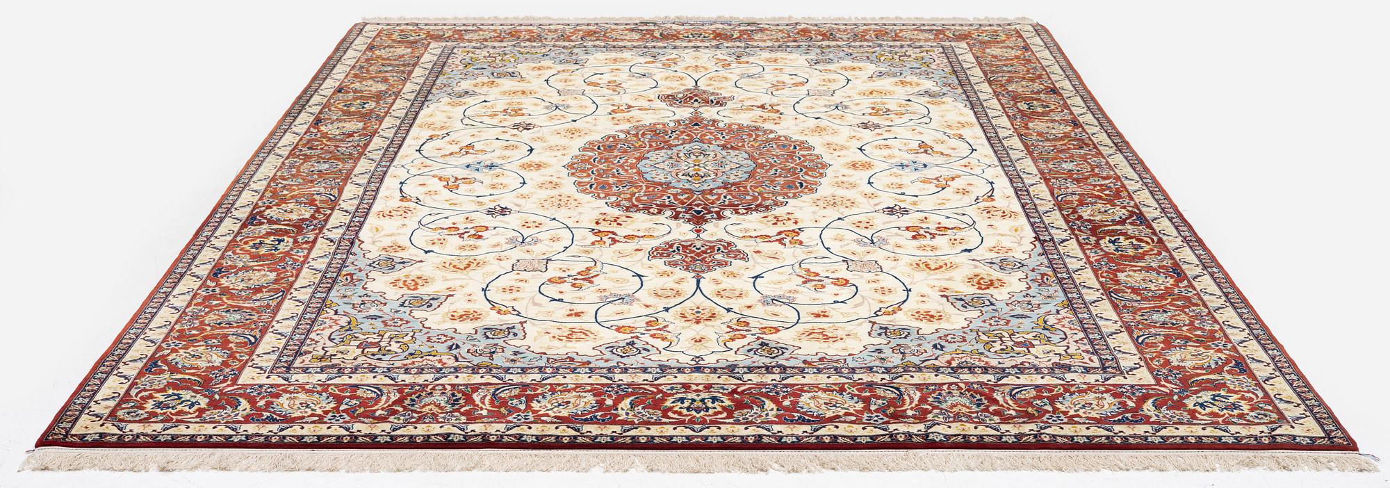 An Isfahan carpet, Central Persia, signed Akbaroff, c. 315 x 205 cm.